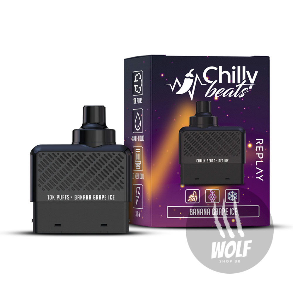 Cartucho - Chilly Beats Replay - 10K Puffs - Refil - Imagem 2