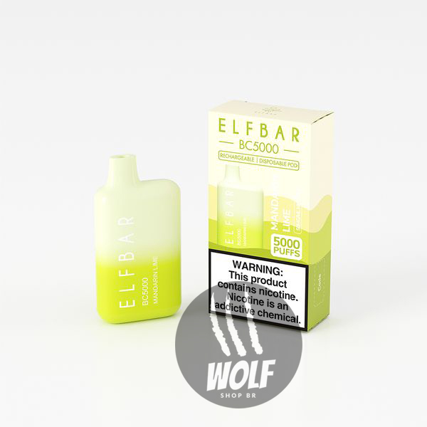 Elf Bar BC5000 Mandarin Lime Pod Descartável