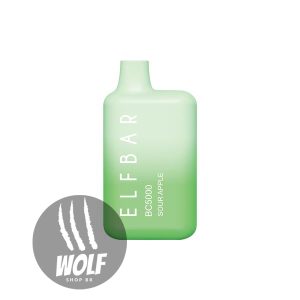 Elf Bar BC5000 Sour Apple Pod Descartável