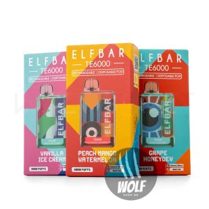 Elf Bar TE6000 Pod Descartável 6000 Puffs