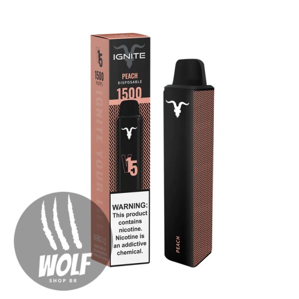 Ignite V15 Peach Pod Descartável 1500 Puffs