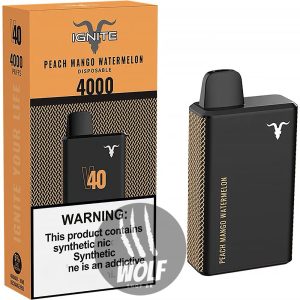 Ignite V40 Peach Mango Watermelon Pod Descartável Recarregável 4000 Puffs
