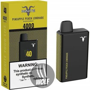 Ignite V40 Pineapple Peach Lemonade Pod Descartável Recarregável 4000 Puffs