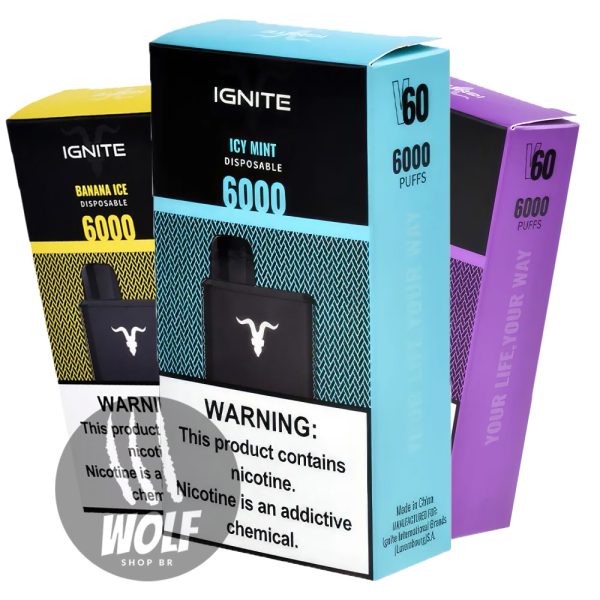 Ignite V60 Pod Descartável Recarregável 6000 Puffs