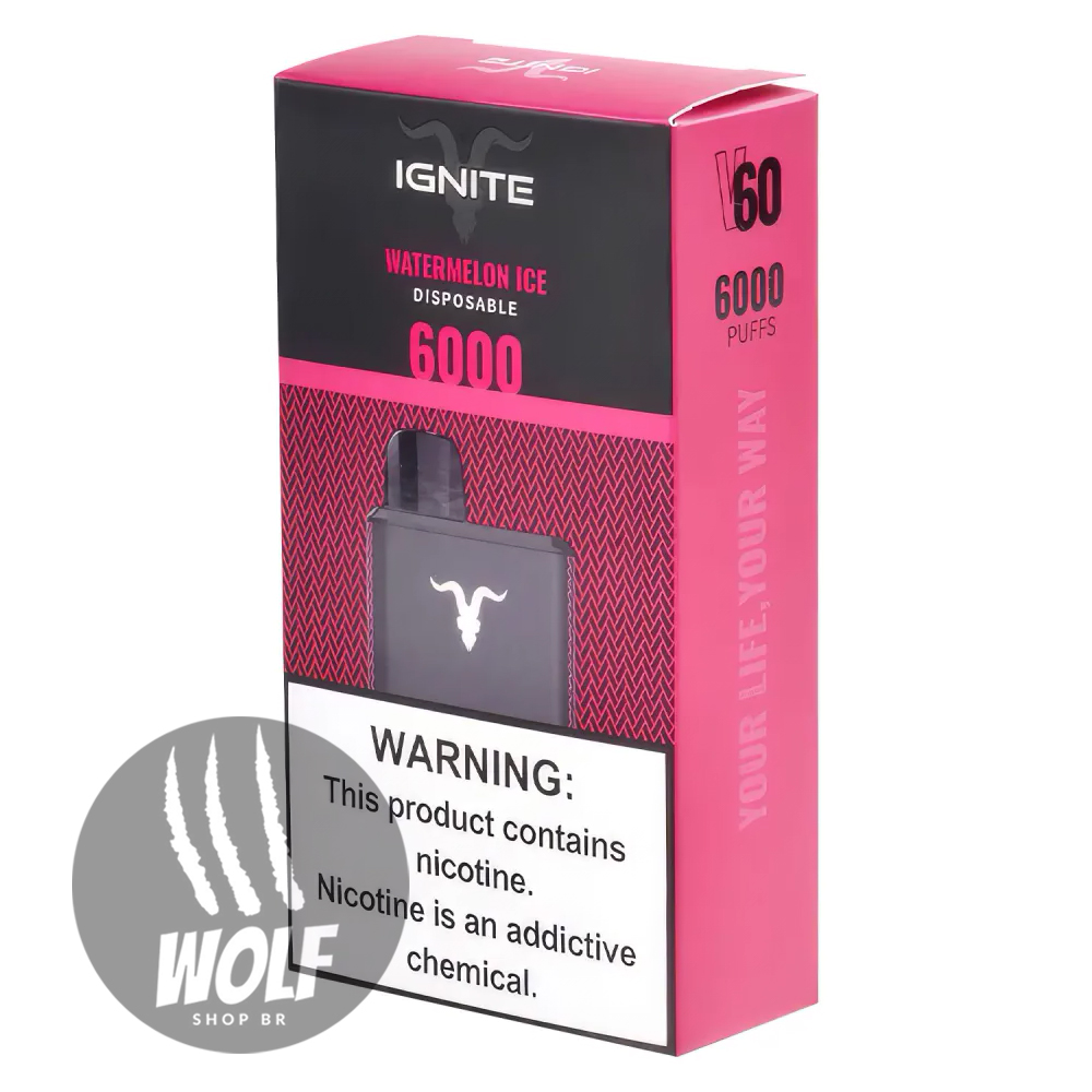 Ignite V60 Watermelon Ice Pod Descartável 6000 Puffs