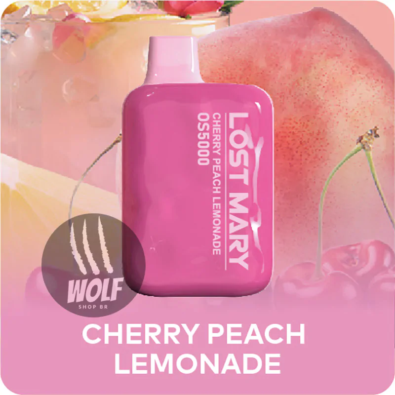Lost Mary OS5000 Cherry Peach Lemonade Pod Descartável 5000 Puffs