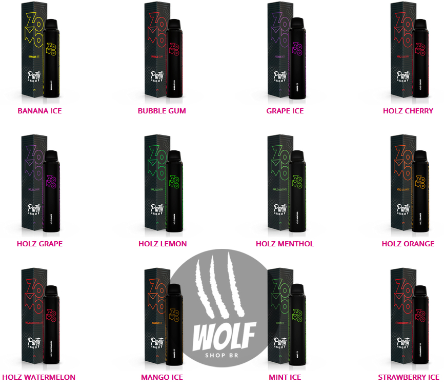 Zomo - Party Mesh Coil - 4500 Puffs - Pod Descartável  - 590 mAh - Imagem 2