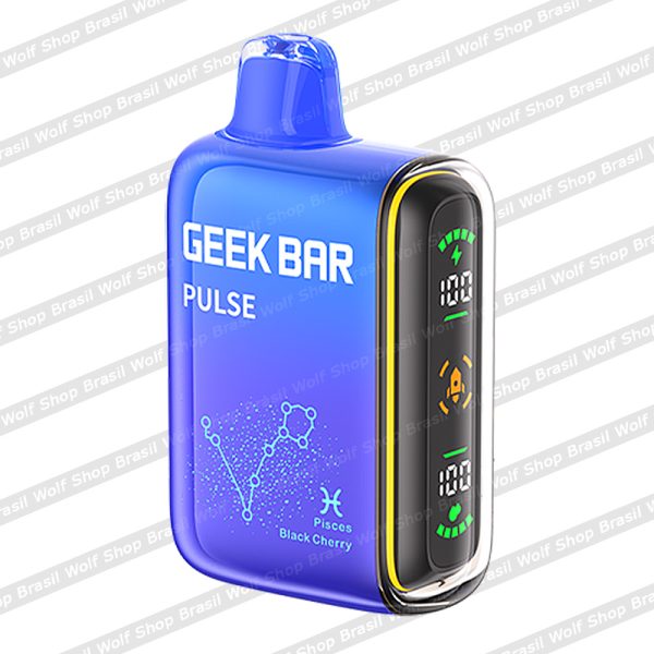 Pod Descartável Geek Bar Pulse Zodiac 15000 Puffs Pisces Black Cherry na Wolf