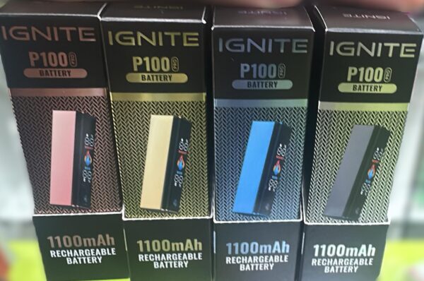 Cores da Bateria IGNITE P100 Pro na Wolf Shop Brasil