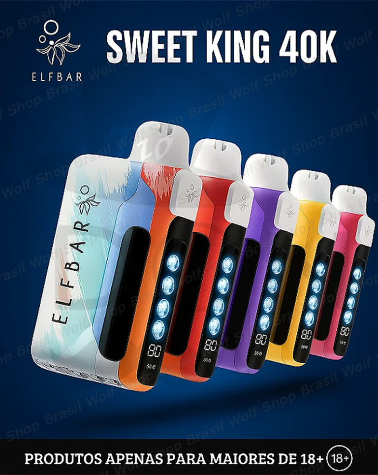 ELFBAR Sweet King 40K Pod Descart vel 40000 Puffs Wolf Shop Brasil ELFBAR Sweet King 40K Pod Descart vel 40000 Puffs Wolf Shop Brasil