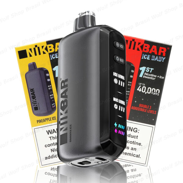 Principal Pod Descartável NIKBAR Ice Baby 40K na Wolf Shop Brasil