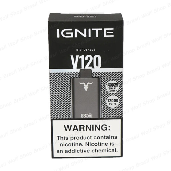 Caixa Pod Descartável IGNITE V120 na Wolf Shop Brasil