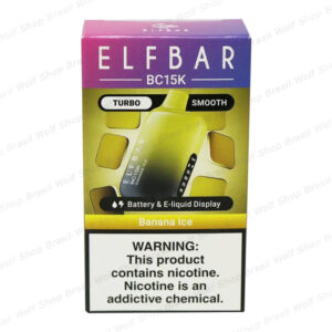 Pod Descartável Elf Bar BC15K 15000 Puffs Banana Ice na Wolf Shop Brasil