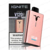 Principal Pod Descartável IGNITE V120 PRO Rose Gold na Wolf Shop Brasil