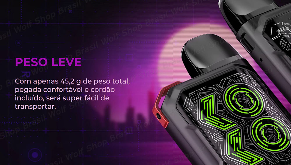 Peso Leve Pod System UWELL CALIBURN GK2 na Wolf Shop Brasil