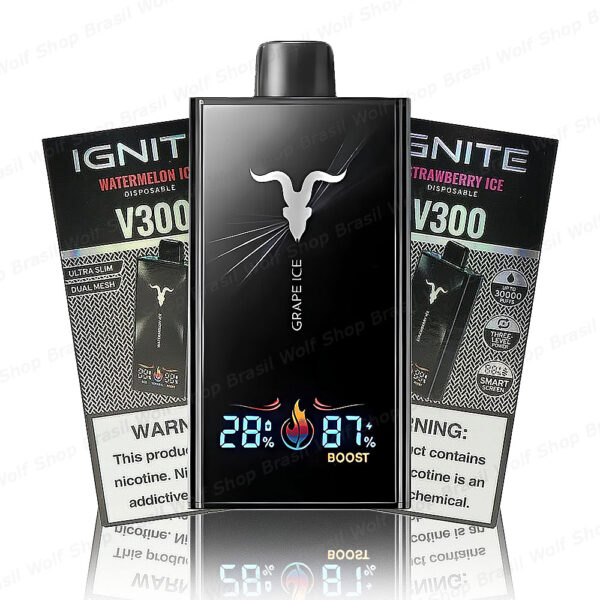 Principal Pod Descartável IGNITE V300 30000 Puffs na Wolf Shop Brasil