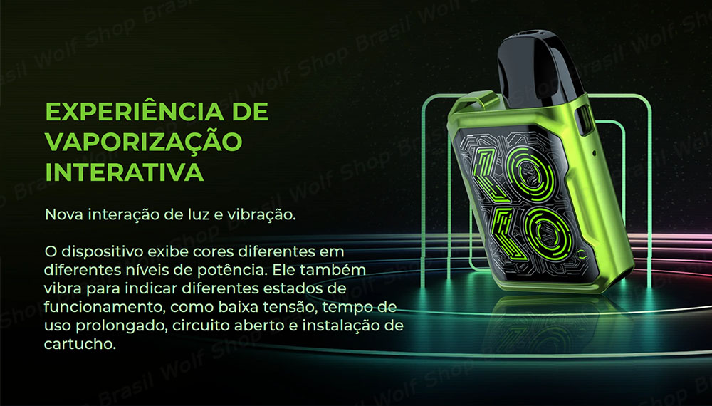 Vaporização Pod System UWELL CALIBURN GK2 na Wolf Shop Brasil