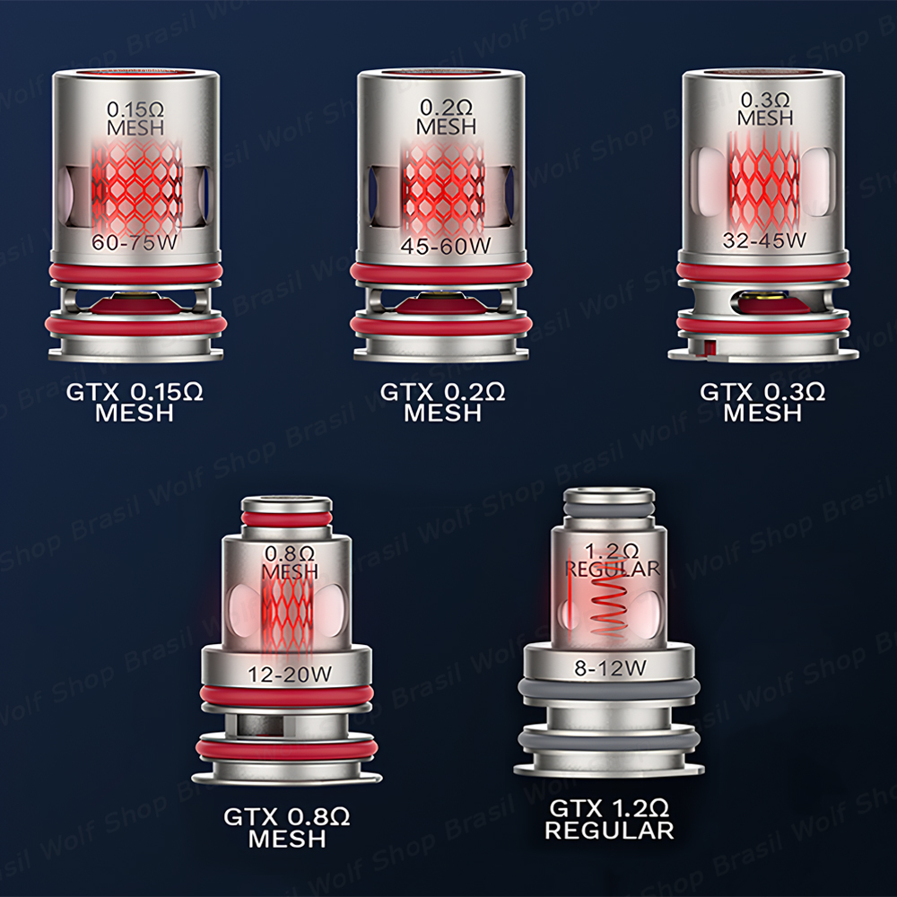 Bobinas Coil Vaporesso GTX Bobina na Wolf Shop Brasil