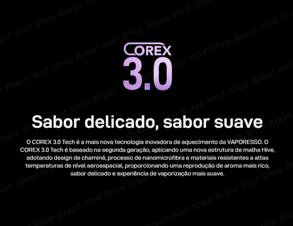 Corex Pod System Vaporesso XROS 5 na Wolf Shop Brasil