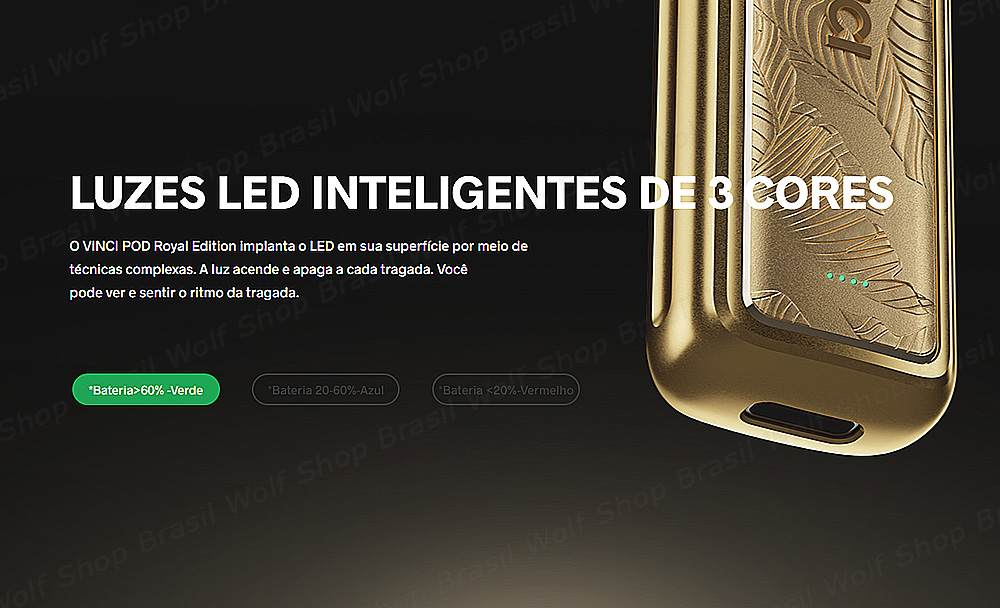 LED Pod System Voo Poo Vinci Pod Royal Edition na Wolf Shop