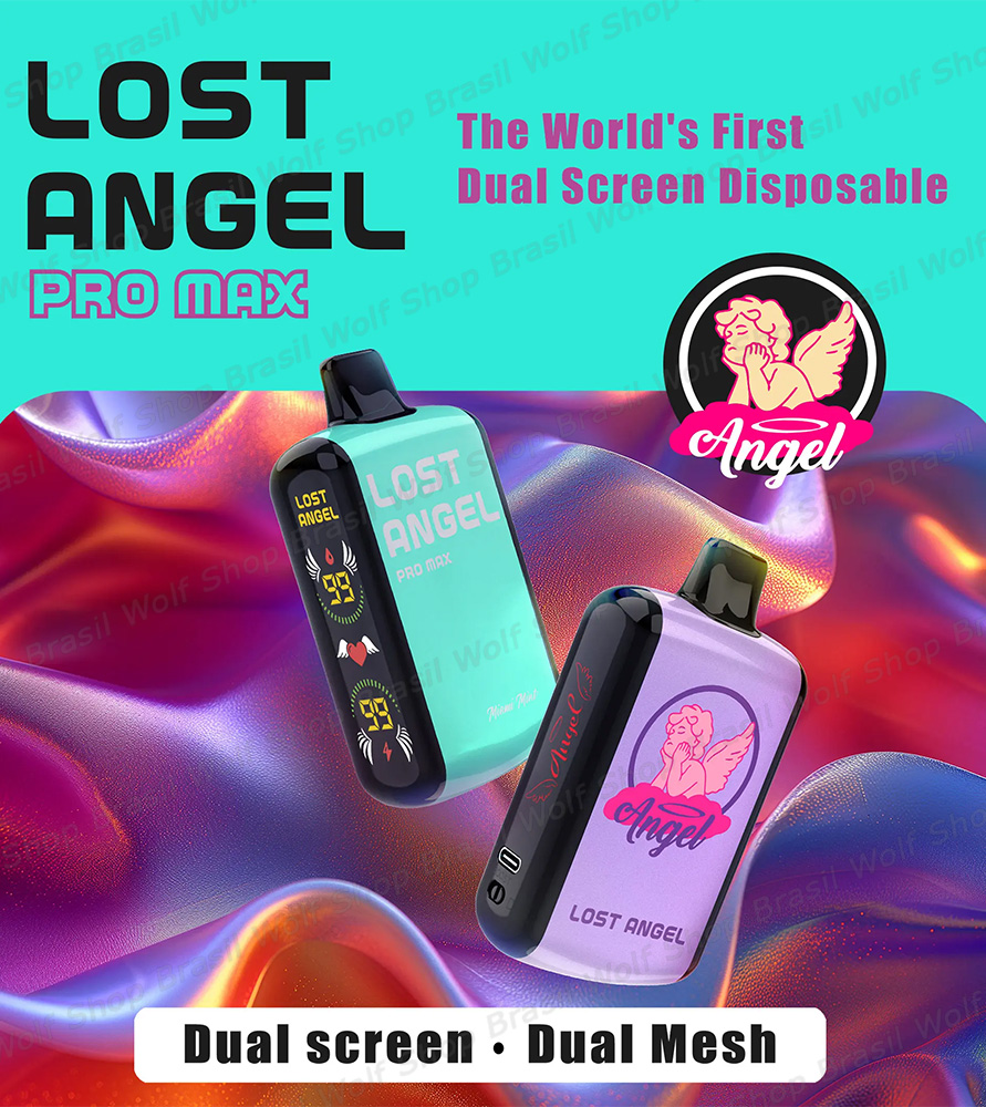 Banner Pod Descartável Lost Angel Pro Max 20K Puffs na Wolf Shop Brasil