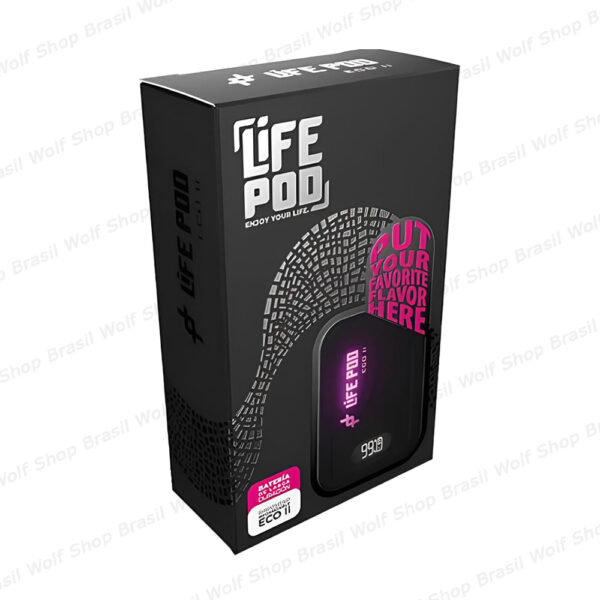 Caixa Aparelho Bateria Nano POD LIFE 2 na Wolf Shop Brasil