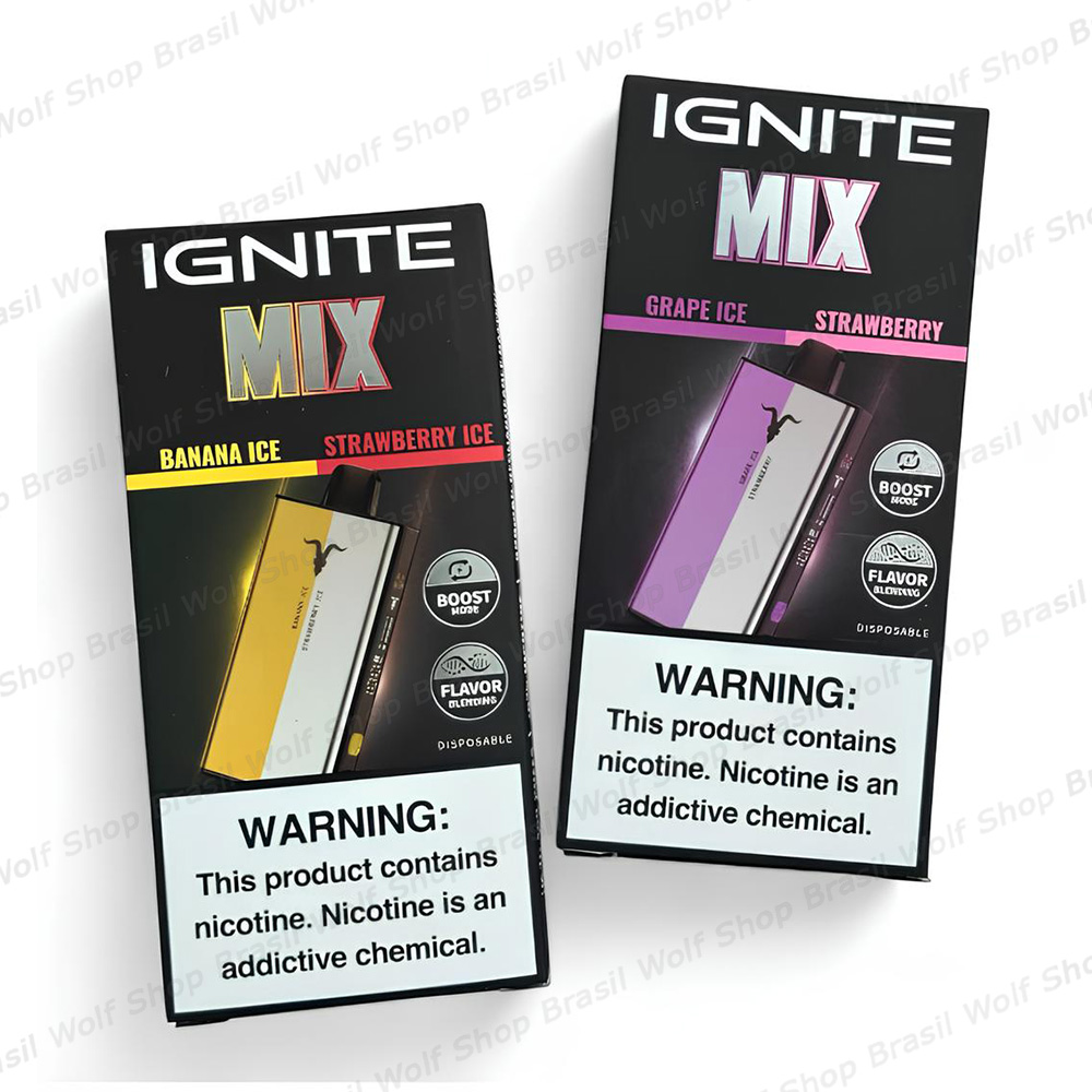 Caixas Pod Descartável IGNITE V-MIX V400 na Wolf Shop Brasil