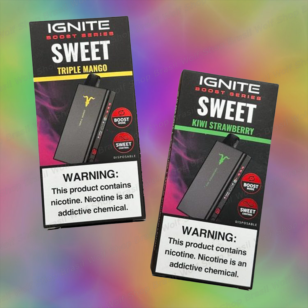 AD Pod Descartável IGNITE V400 Sweet na Wolf Shop Brasil