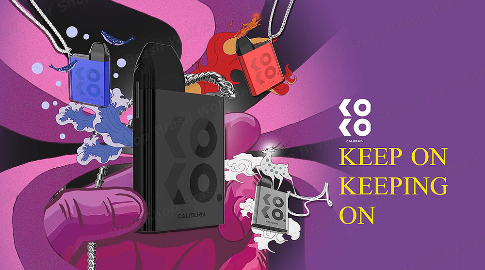 Banner Pod System UWELL Caliburn KOKO na Wolf Shop Brasil