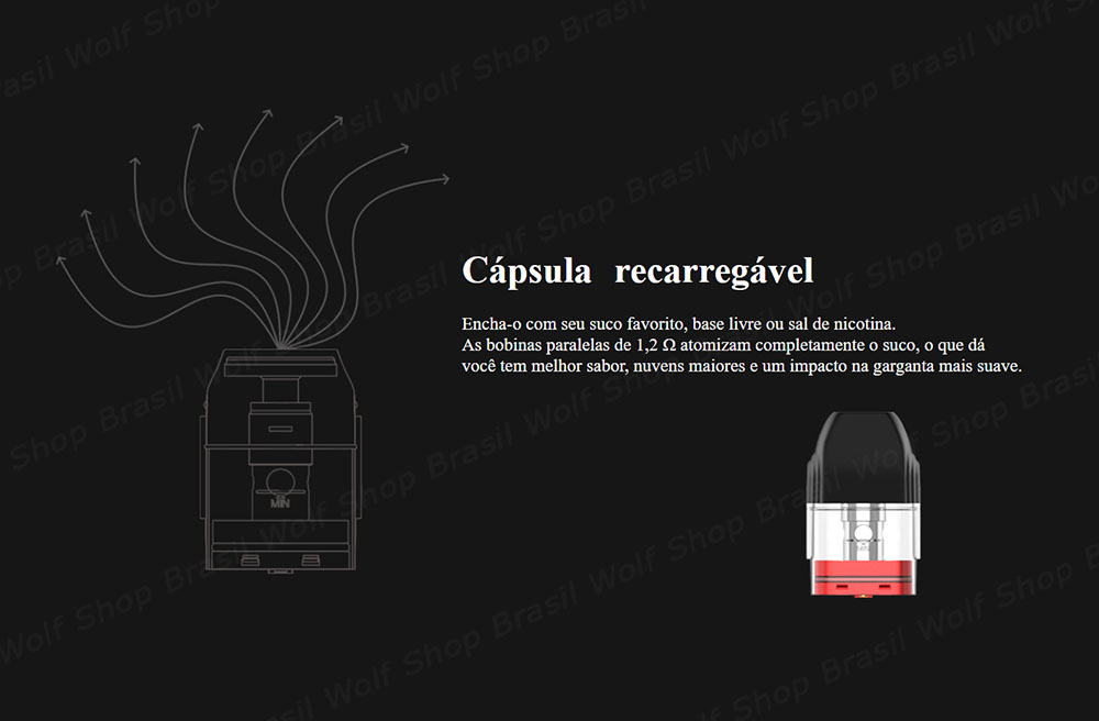 Coil Pod System UWELL Caliburn KOKO na Wolf Shop Brasil