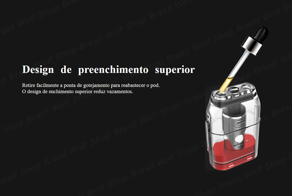Preenchimento Pod System UWELL Caliburn KOKO na Wolf Shop Brasil