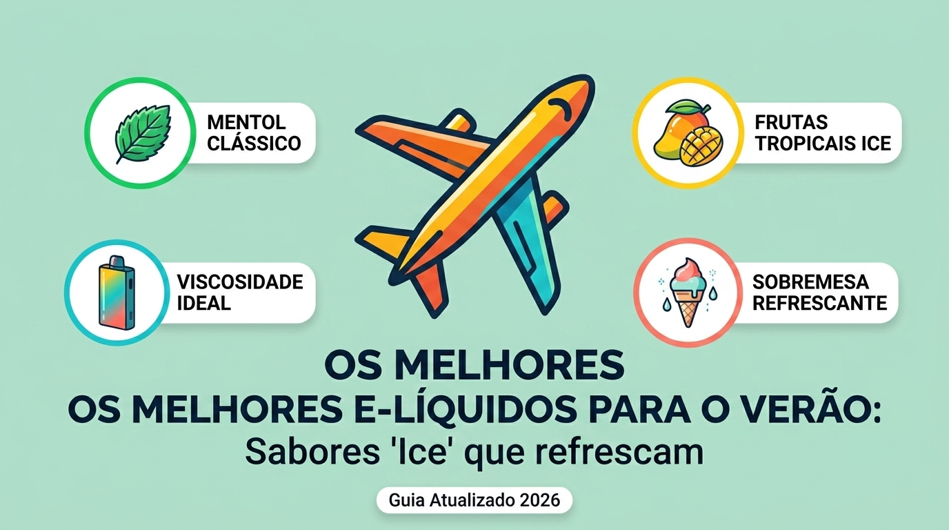 capa post Os melhores e-líquidos para o verão Sabores Ice que refrescam